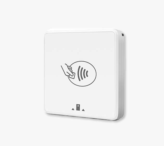A product photo of the Payanywhere 3-in-1 Bluetooth® Credit Card Reader